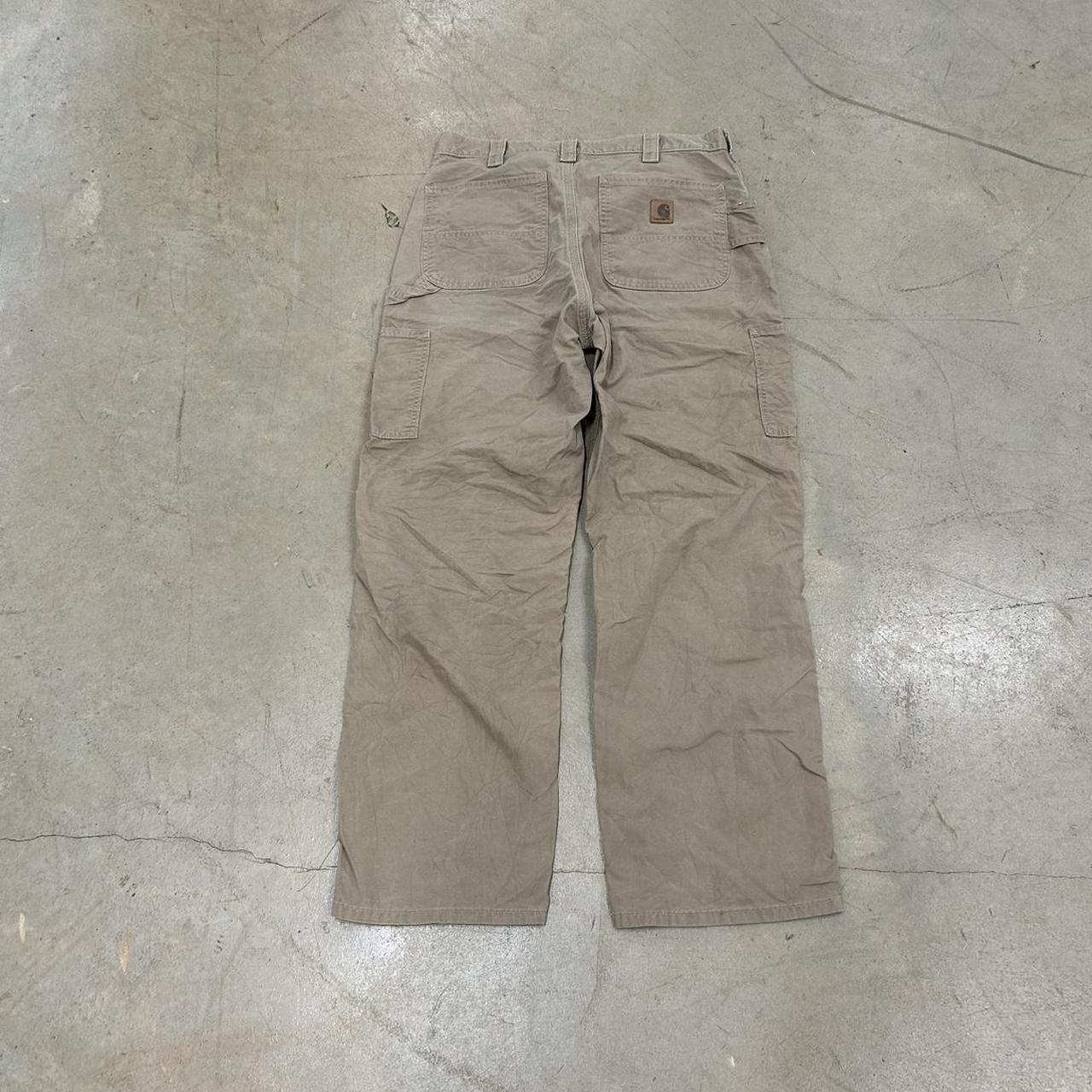Carhartt Loose Fit Tan Carpenter Pants – Size 35x32 – Okay Condition