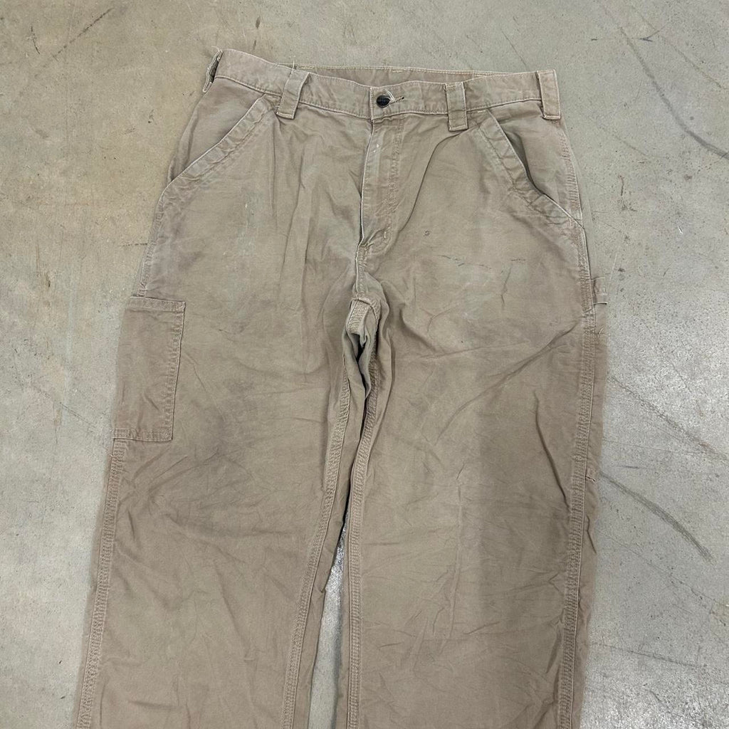 Carhartt Loose Fit Tan Carpenter Pants – Size 35x32 – Okay Condition