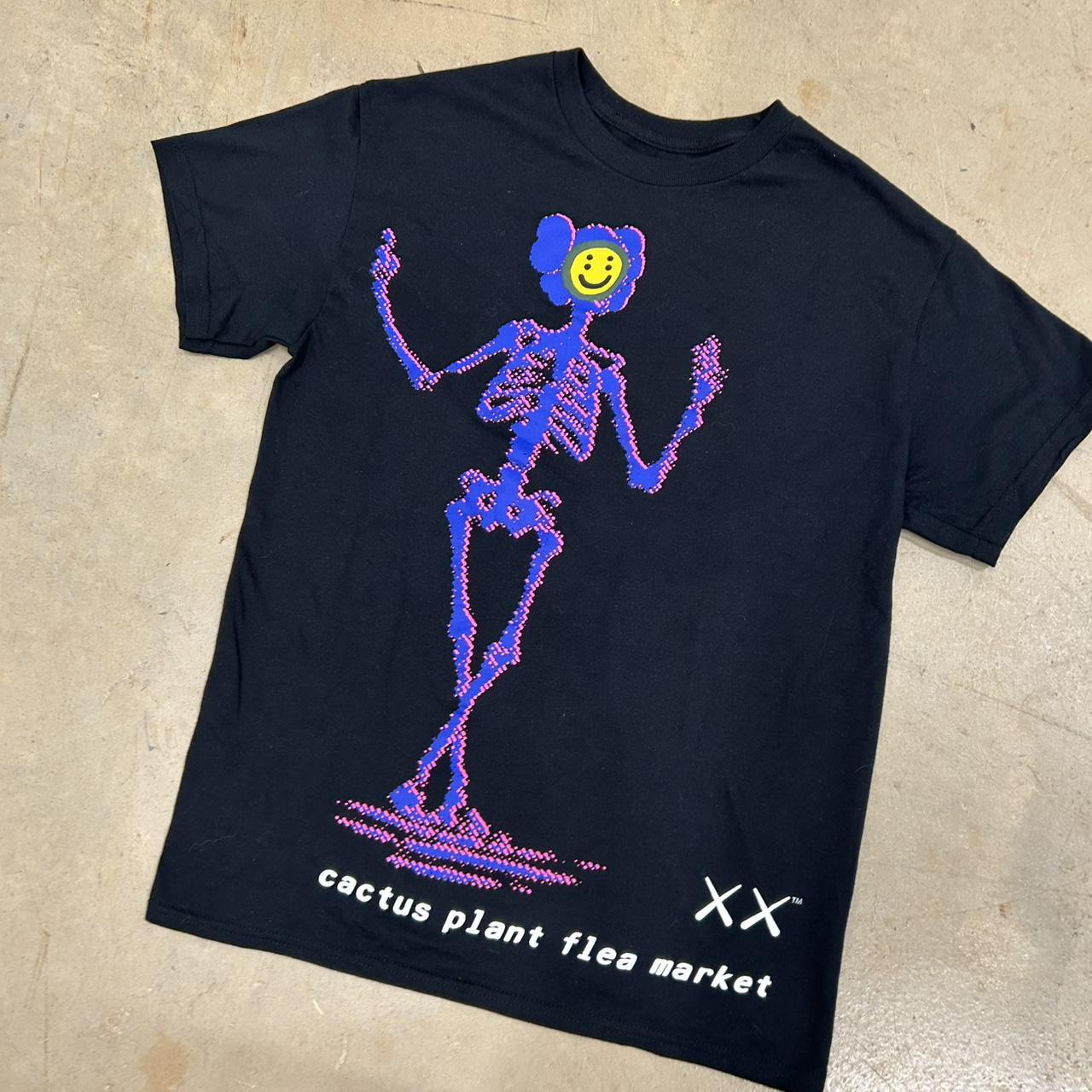 Cactus Plant Flea Market x KAWS Black T-Shirt – Size M – Perfect Condition – Brand New