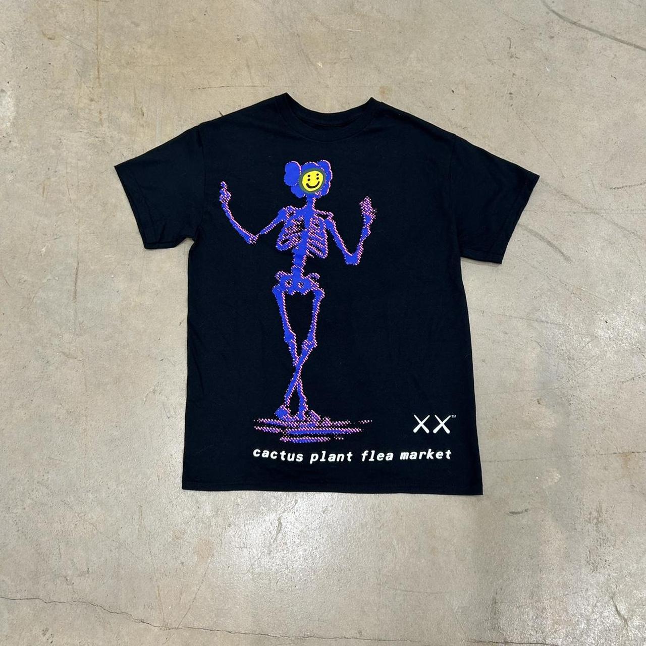 Cactus Plant Flea Market x KAWS Black T-Shirt – Size M – Perfect Condition – Brand New