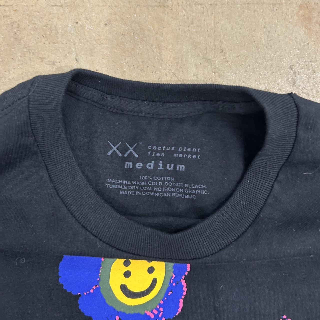 Cactus Plant Flea Market x KAWS Black T-Shirt – Size M – Perfect Condition – Brand New