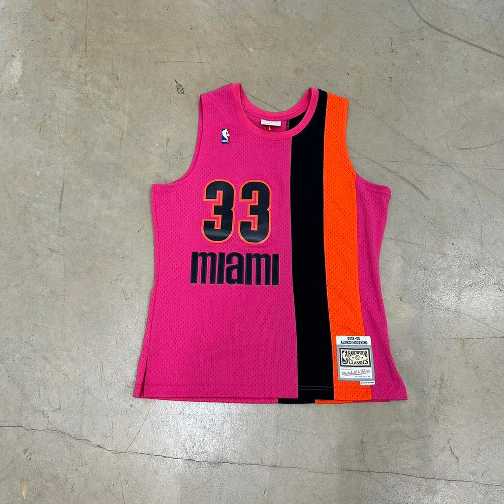 Vintage Mitchell & Ness Miami Heat Alonzo Mourning Vice City Jersey – Size L – Perfect Condition