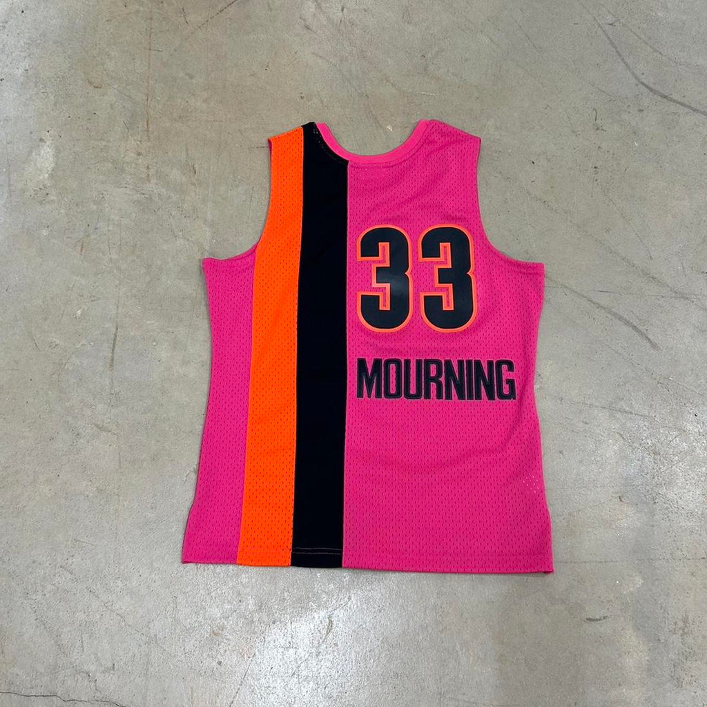 Vintage Mitchell & Ness Miami Heat Alonzo Mourning Vice City Jersey – Size L – Perfect Condition