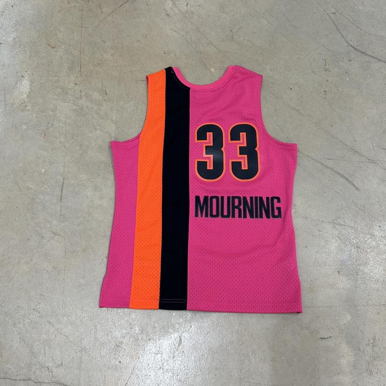 Vintage Mitchell & Ness Miami Heat Alonzo Mourning Vice City Jersey – Size L – Perfect Condition