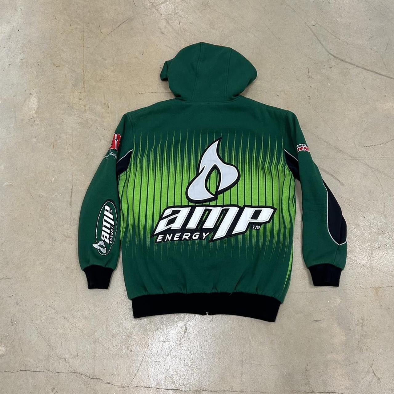 Vintage AMP Energy Racing NASCAR Zip-Up Jacket – Size M – Great Condition