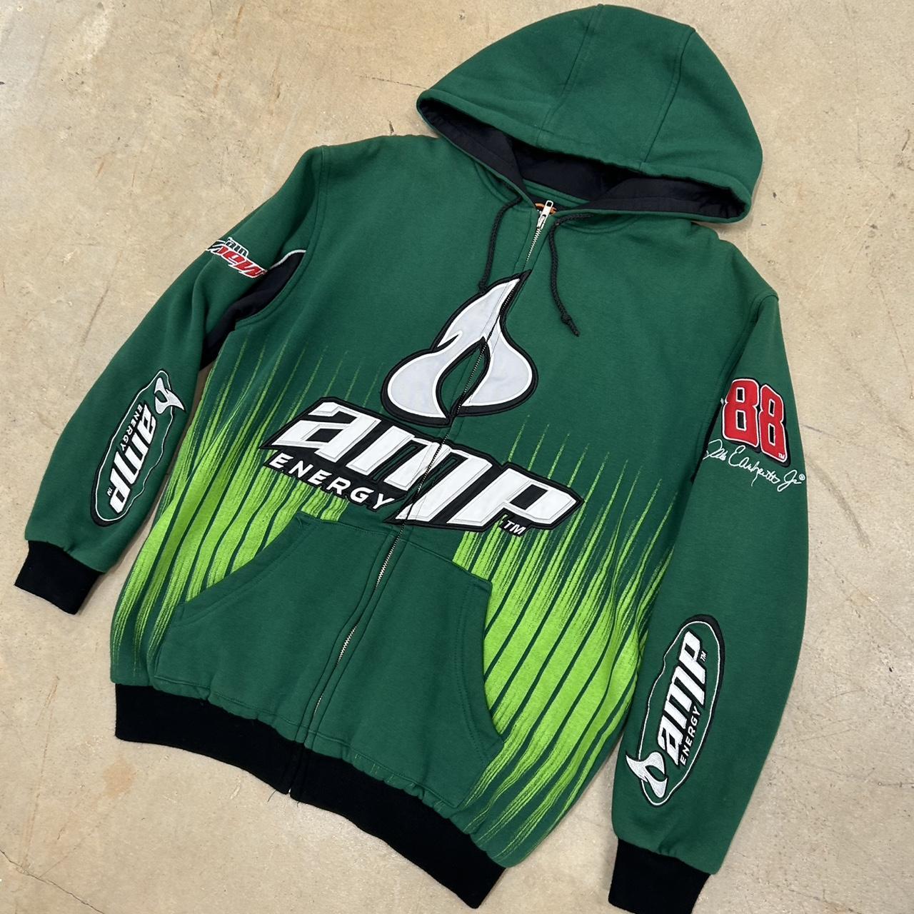 Vintage AMP Energy Racing NASCAR Zip-Up Jacket – Size M – Great Condition