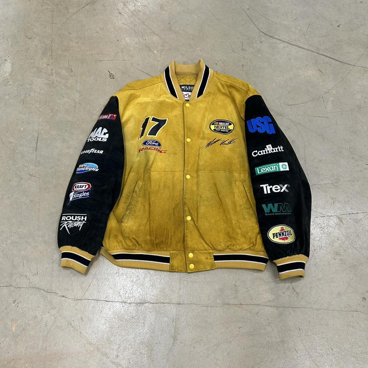 Vintage DeWalt Racing Leather Jacket – Wilson’s Leather Chase Authentics – Size 2XL – Good Condition