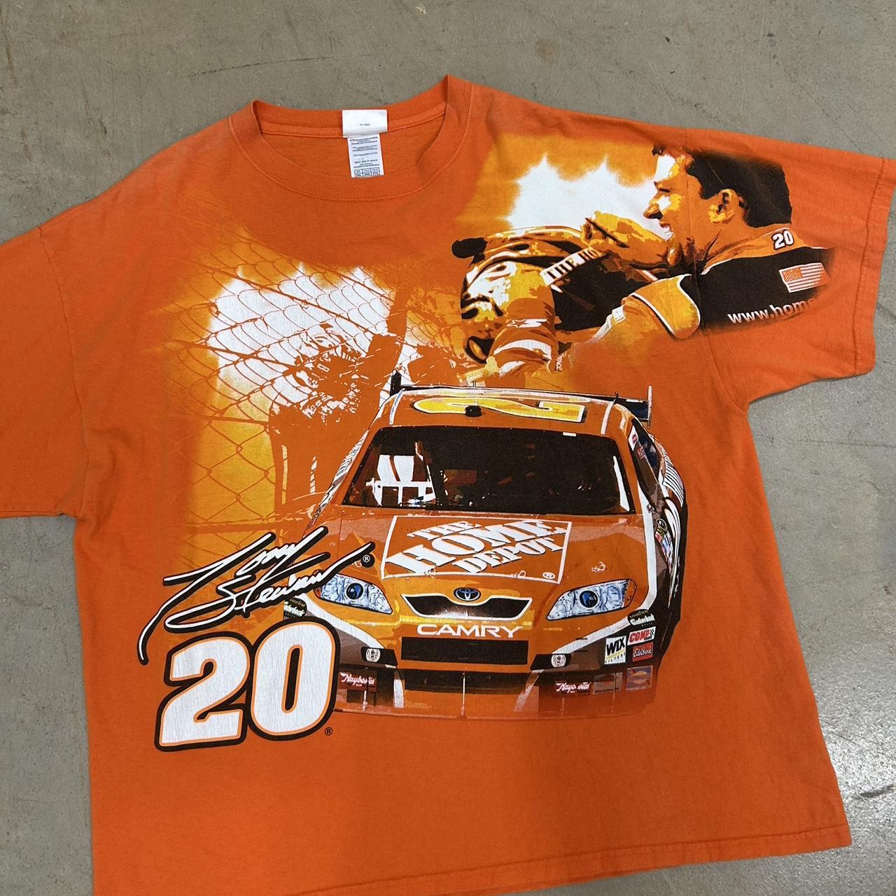 Vintage 2004 Tony Stewart Home Depot Racing T-Shirt – Orange – Size 2XL – Great Condition