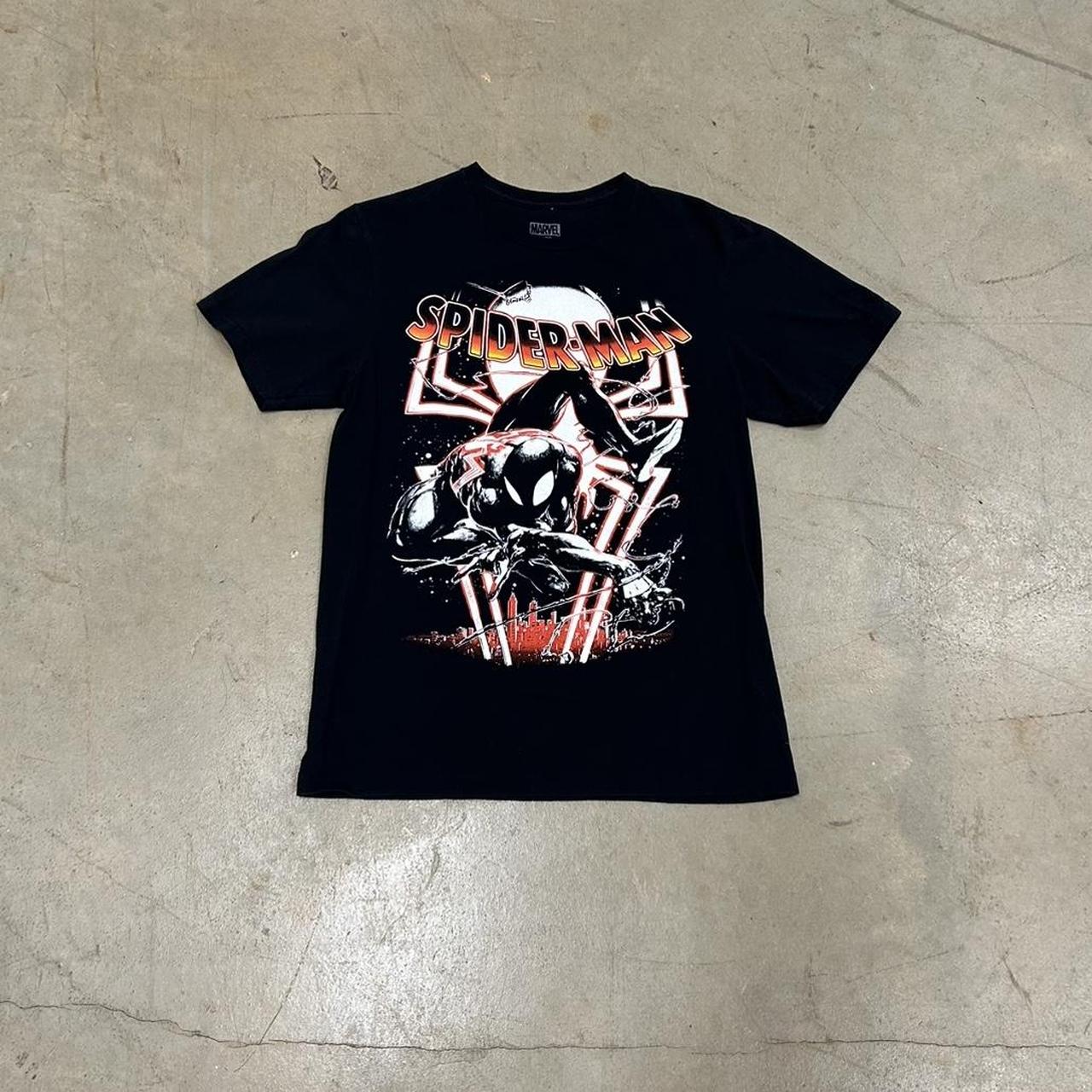 Black Spider-Man Graphic Tee – Size S, Great Condition