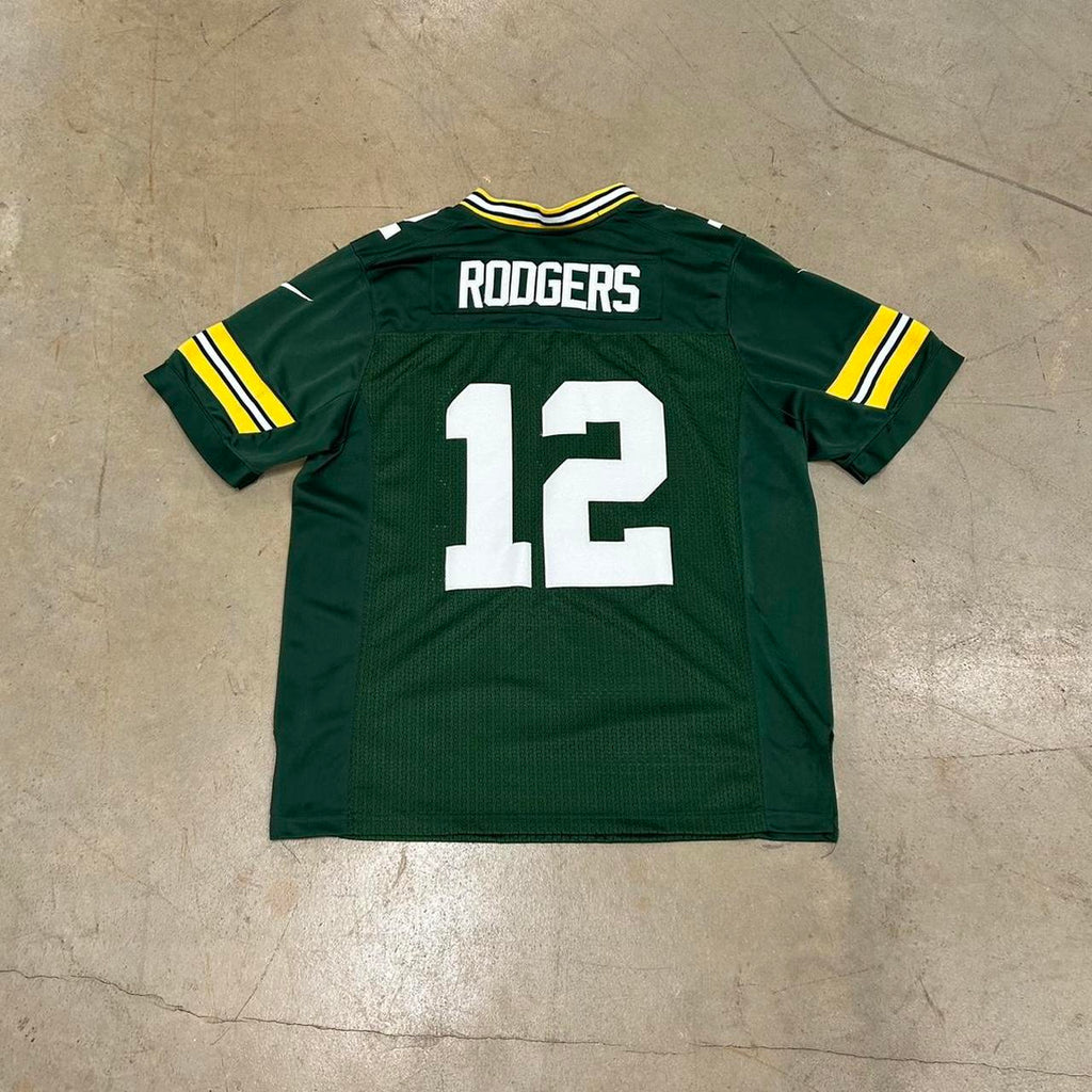 Green Bay Packers Aaron Rodgers Stitched Jersey – Size M – Good Condition