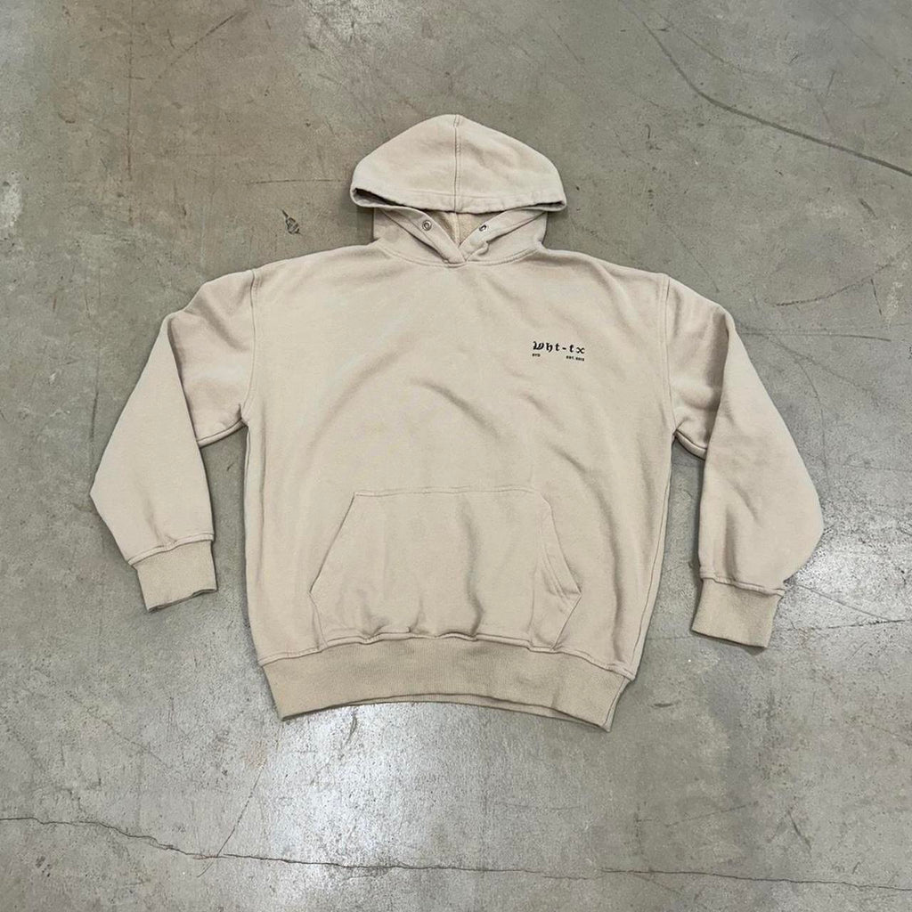White Fox Boutique Tan Hoodie – Size S/M – Great Condition