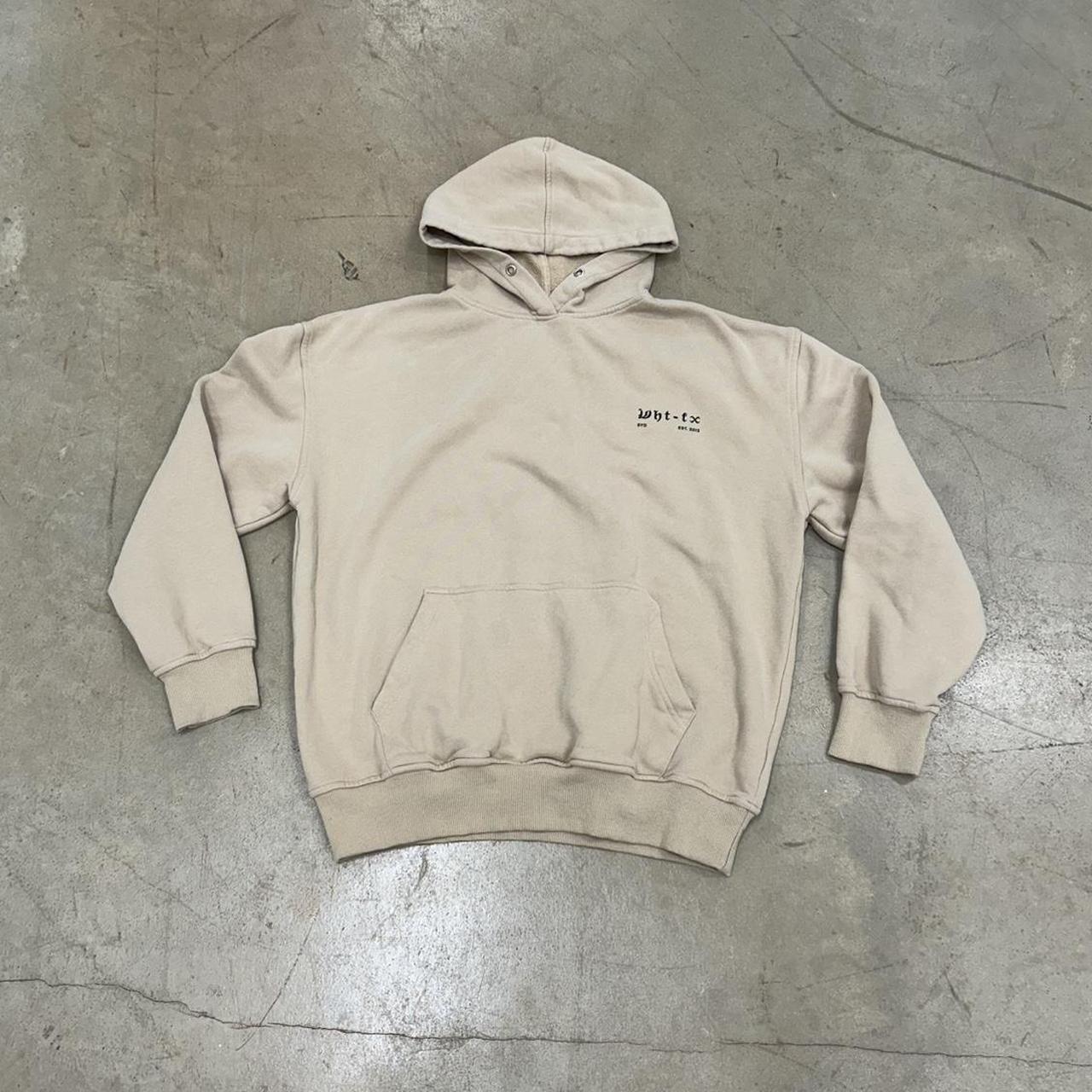 White Fox Boutique Tan Hoodie – Size S/M – Great Condition