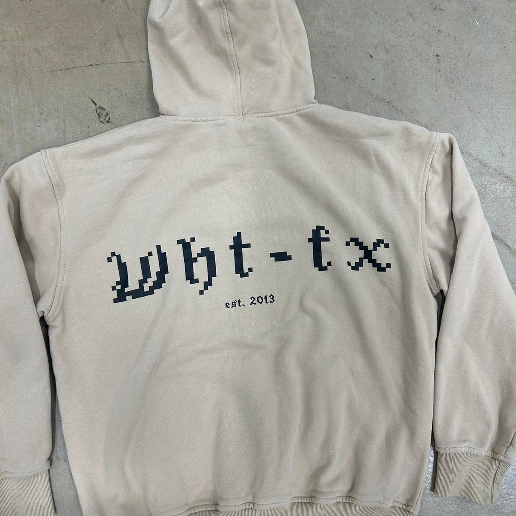 White Fox Boutique Tan Hoodie – Size S/M – Great Condition