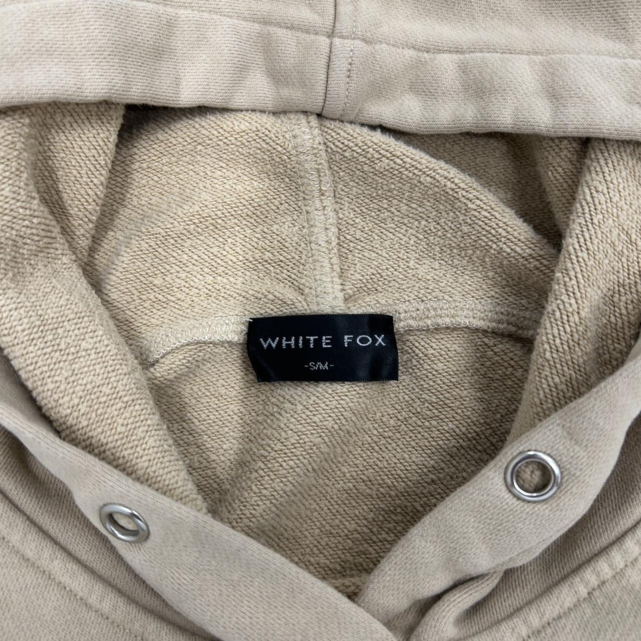 White Fox Boutique Tan Hoodie – Size S/M – Great Condition