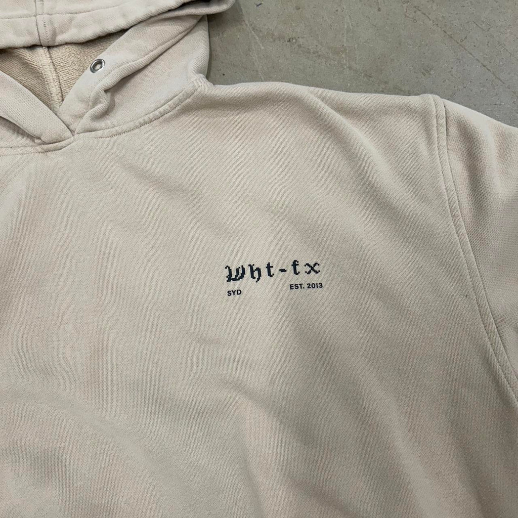 White Fox Boutique Tan Hoodie – Size S/M – Great Condition