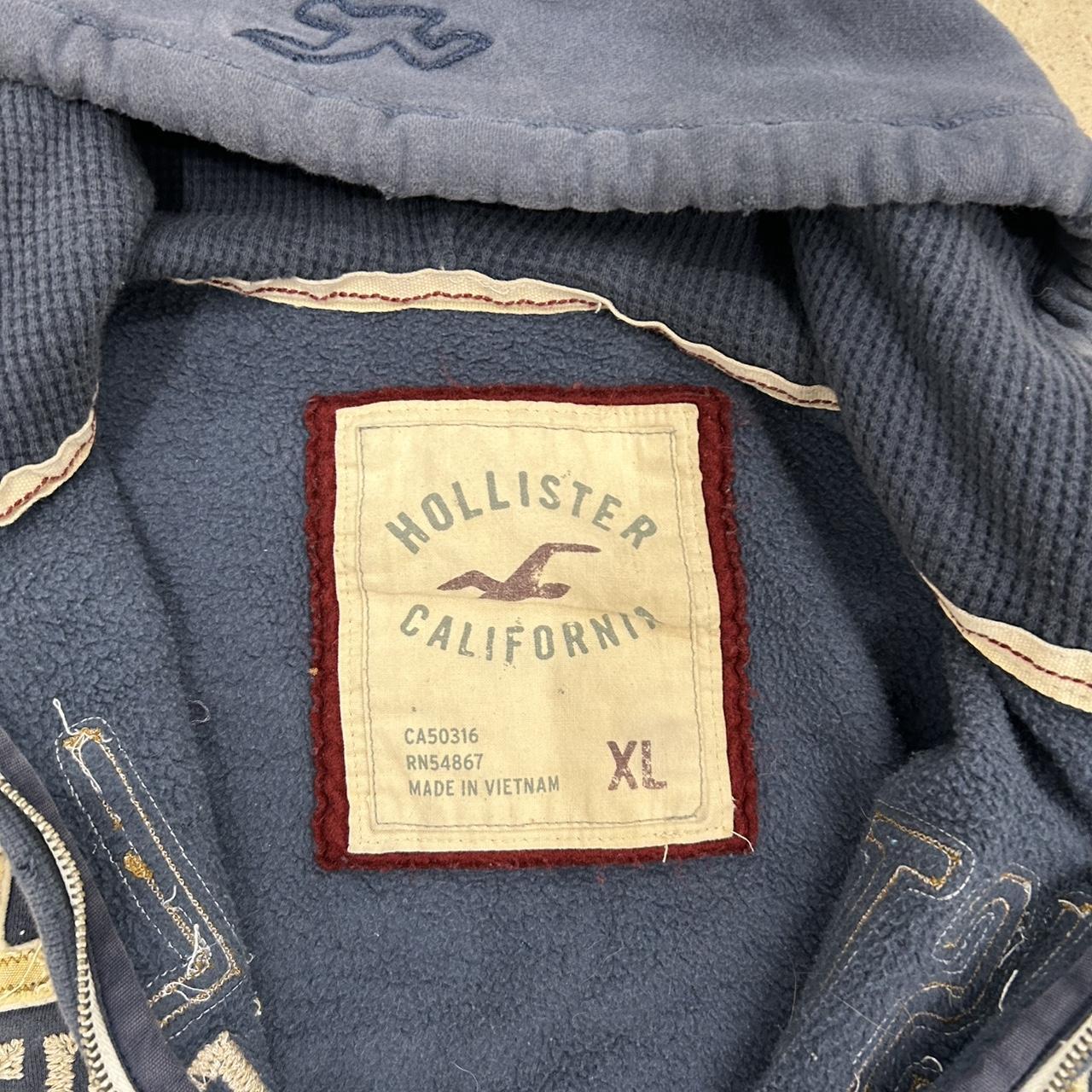 Y2K Hollister California Hoodie – Size XL – Great Condition – Slight Distressing