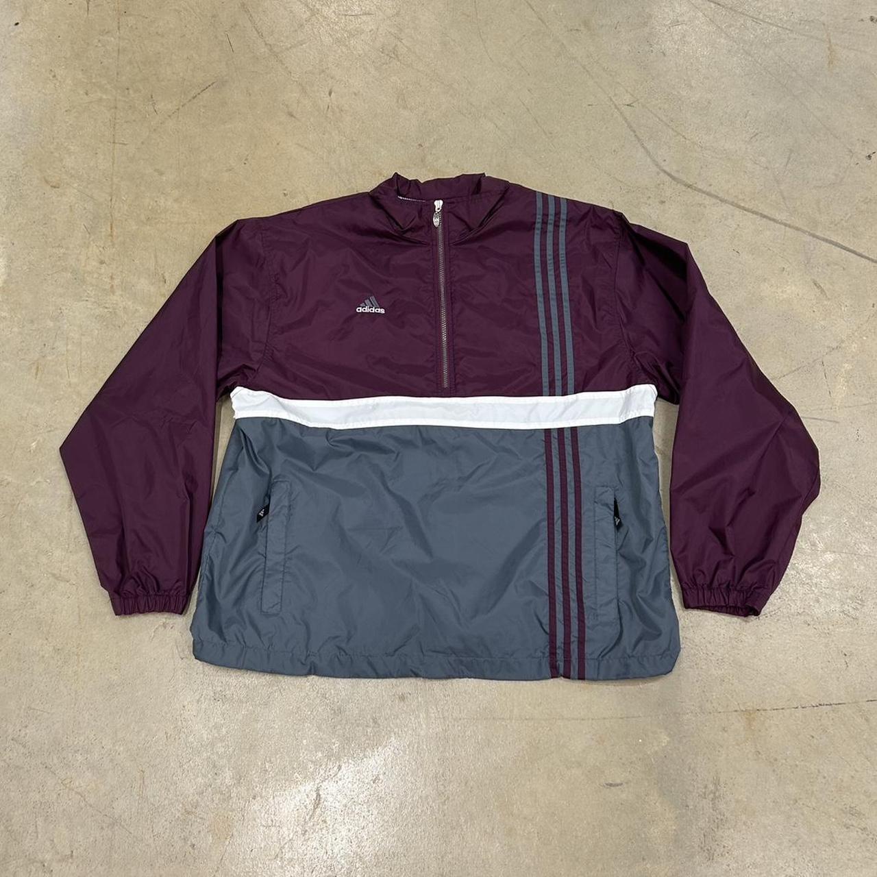 Vintage 80s Adidas Windbreaker Jacket – Size L – Great Condition
