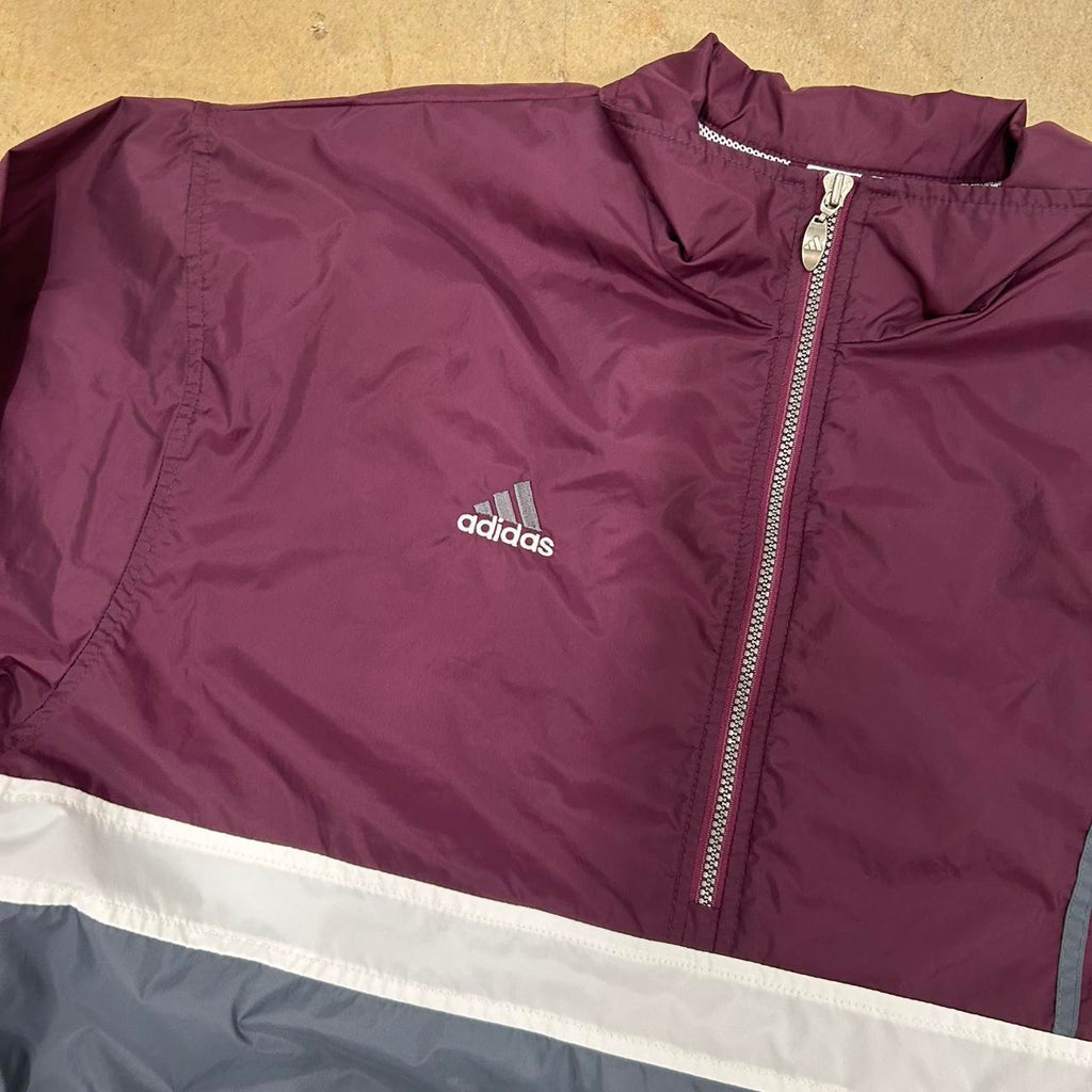 Vintage 80s Adidas Windbreaker Jacket – Size L – Great Condition