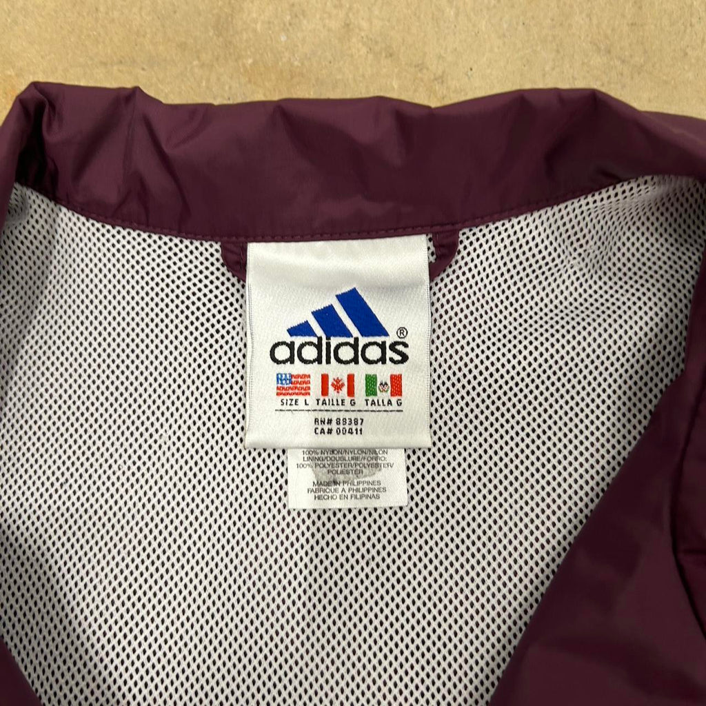 Vintage 80s Adidas Windbreaker Jacket – Size L – Great Condition