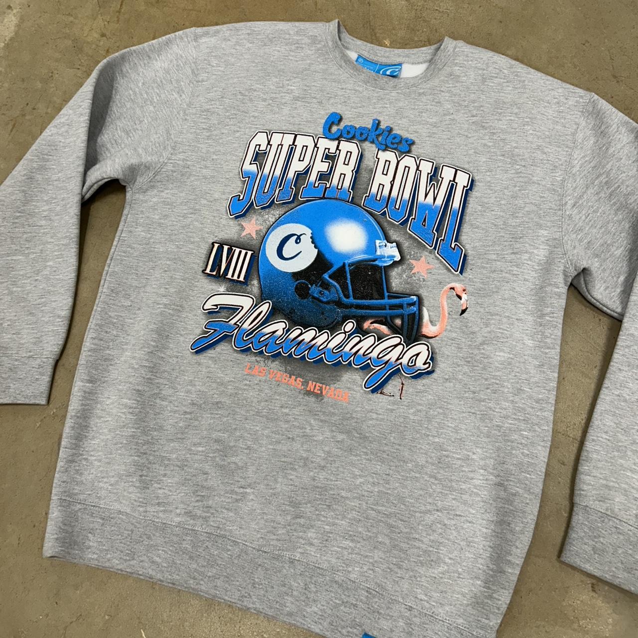 Rare Cookies Super Bowl Las Vegas Crewneck – Size L – Perfect Condition – Local Reverse