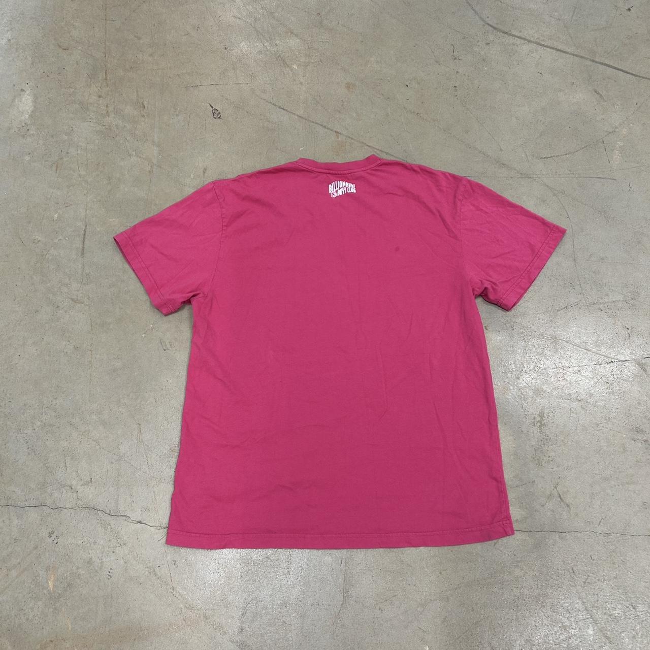 Pink Billionaire Boys Club Graphic Shirt – Size L (Oversized Fit), Great Condition, Small Stain on Back