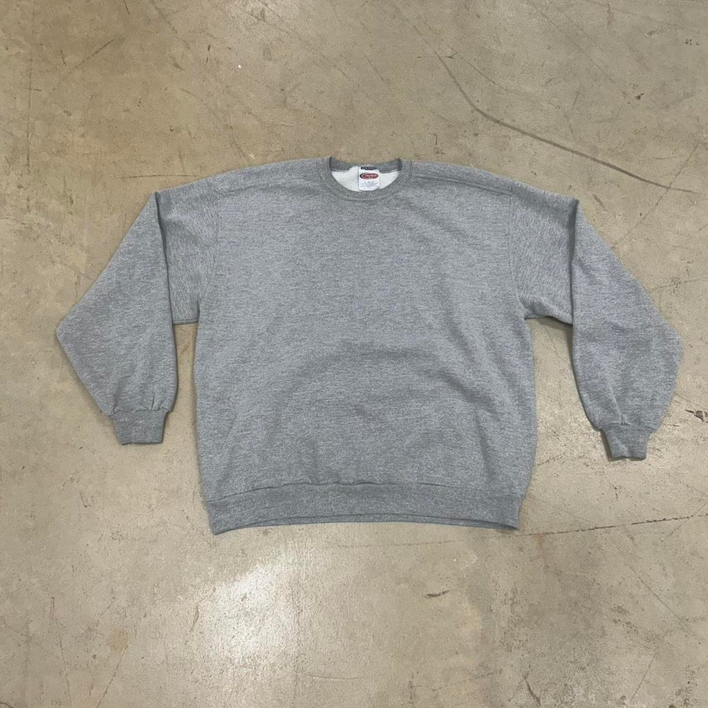 Jerzees Grey Blank Crewneck Sweatshirt – Size XL, Great Condition, Heavyweight