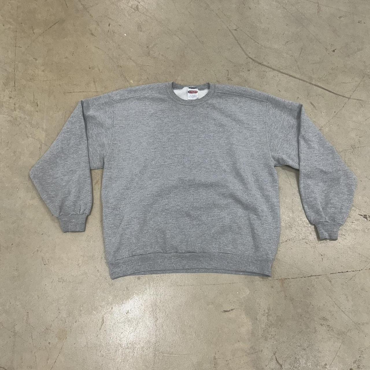 Jerzees Grey Blank Crewneck Sweatshirt – Size XL, Great Condition, Heavyweight