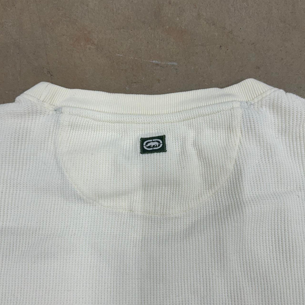 Y2K Cream Ecko Unltd. Thermal Long Sleeve – Size L, Perfect Condition
