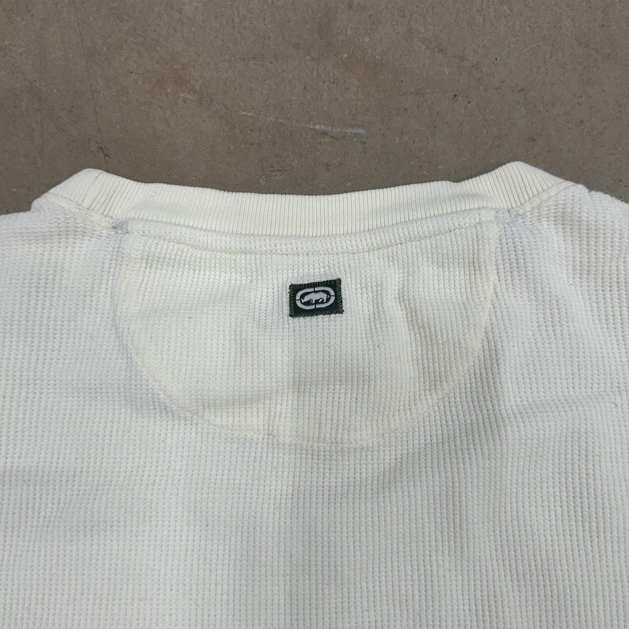 Y2K Cream Ecko Unltd. Thermal Long Sleeve – Size L, Perfect Condition