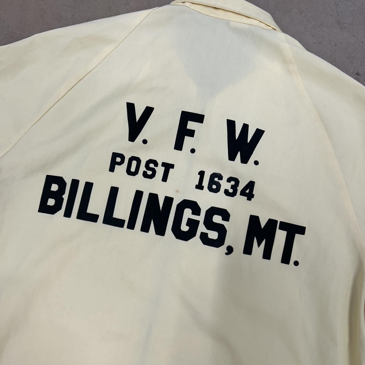 True Vintage Veterans Zip-Up Jacket – Size M, Okay Condition, Stains Shown