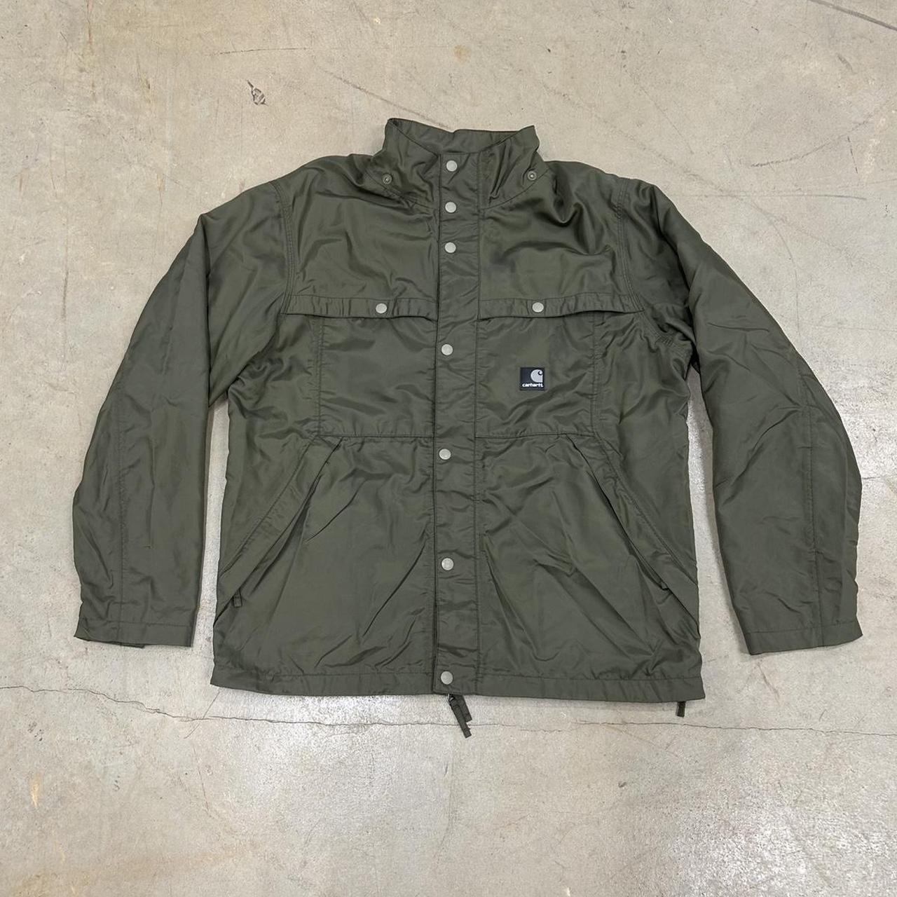Green Carhartt WIP Nylon Jacket – Size L, Good Condition