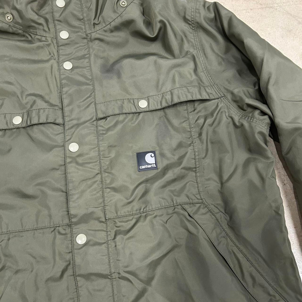 Green Carhartt WIP Nylon Jacket – Size L, Good Condition
