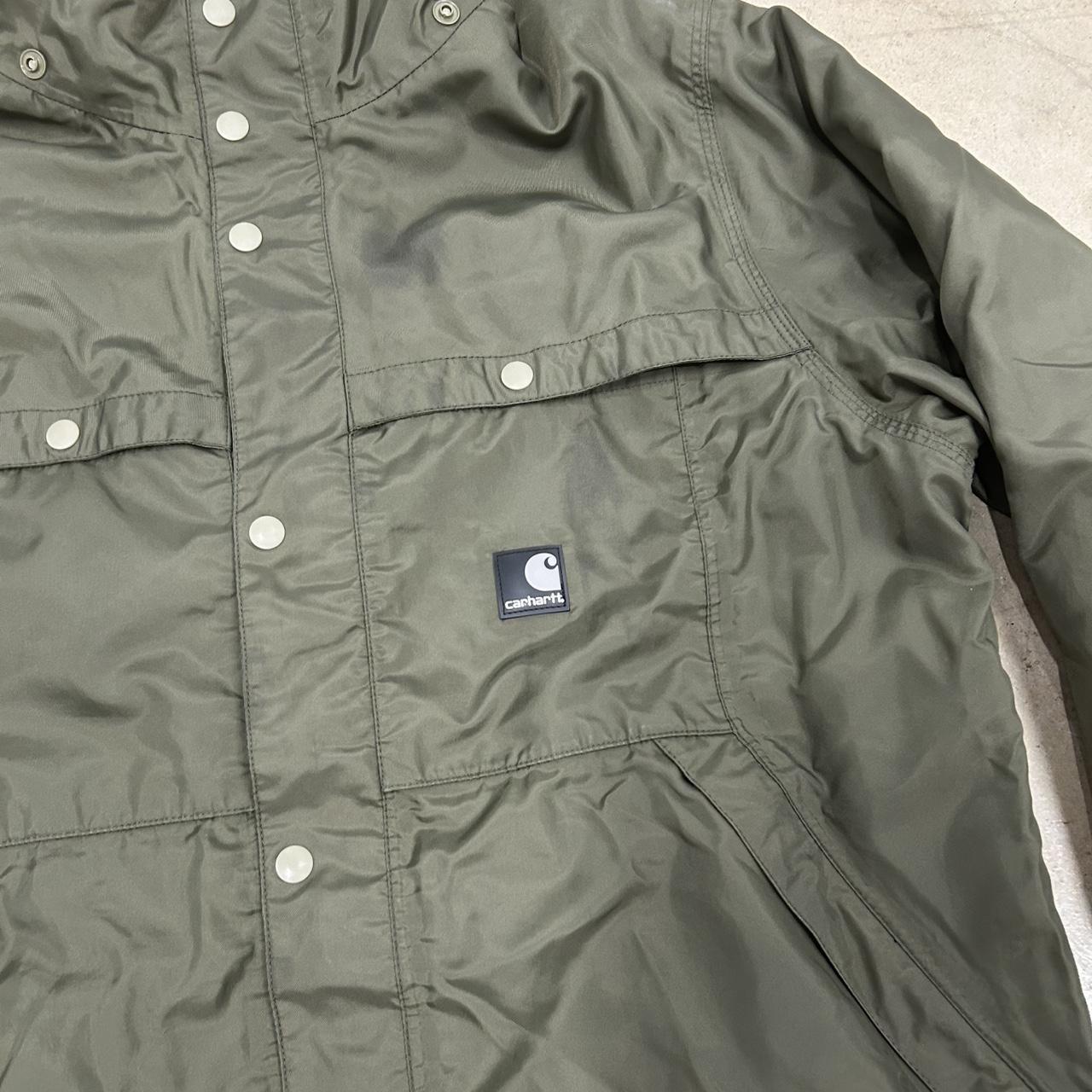 Green Carhartt WIP Nylon Jacket – Size L, Good Condition