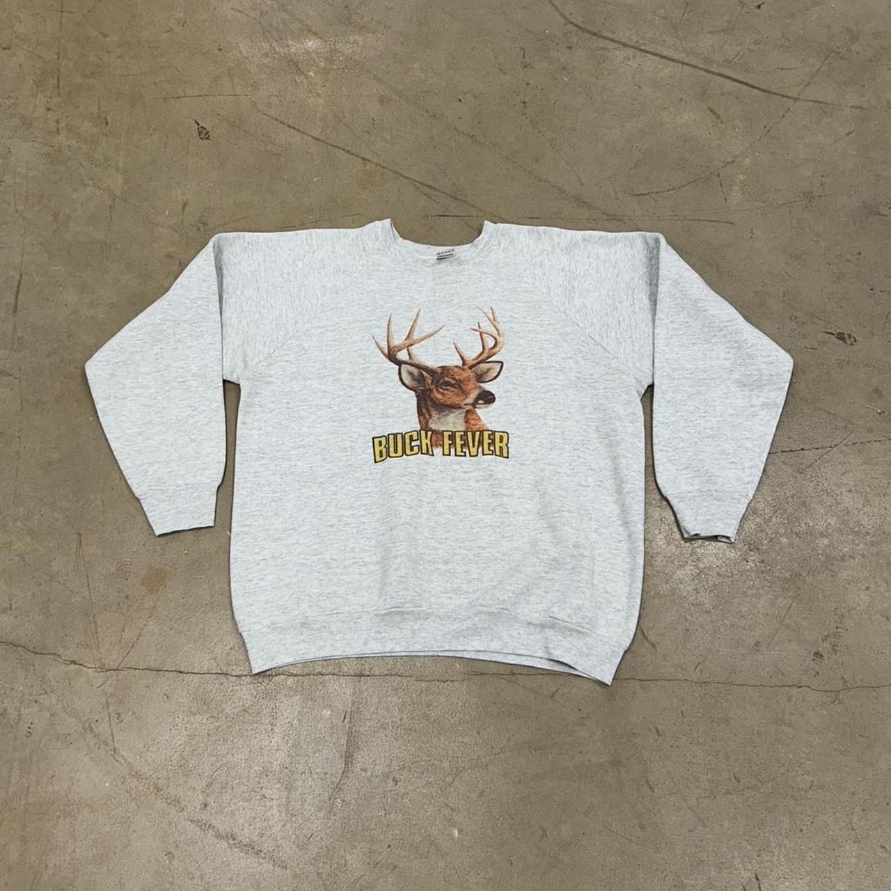 Vintage 80s Buck Wild Crewneck – Size XL, Great Condition