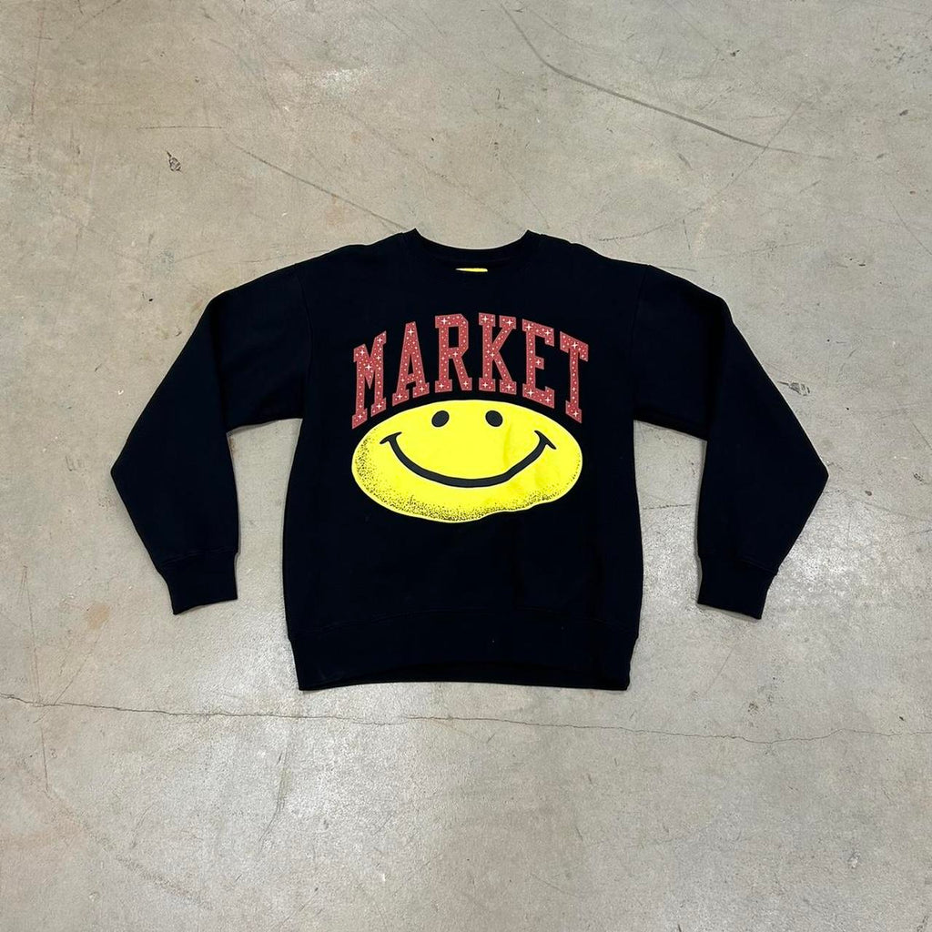 Market Smiley Face Crewneck – Size M, Perfect Condition