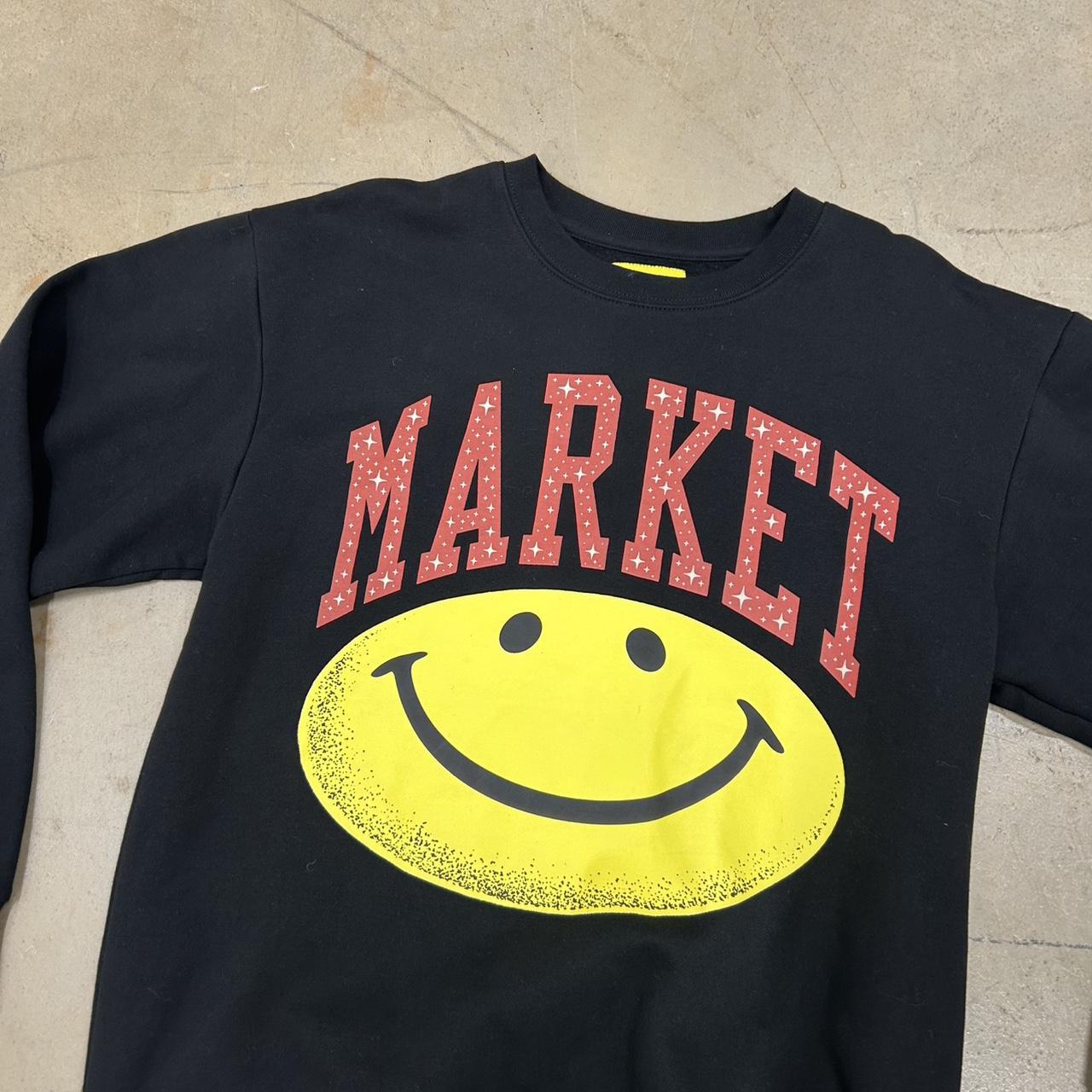 Market Smiley Face Crewneck – Size M, Perfect Condition