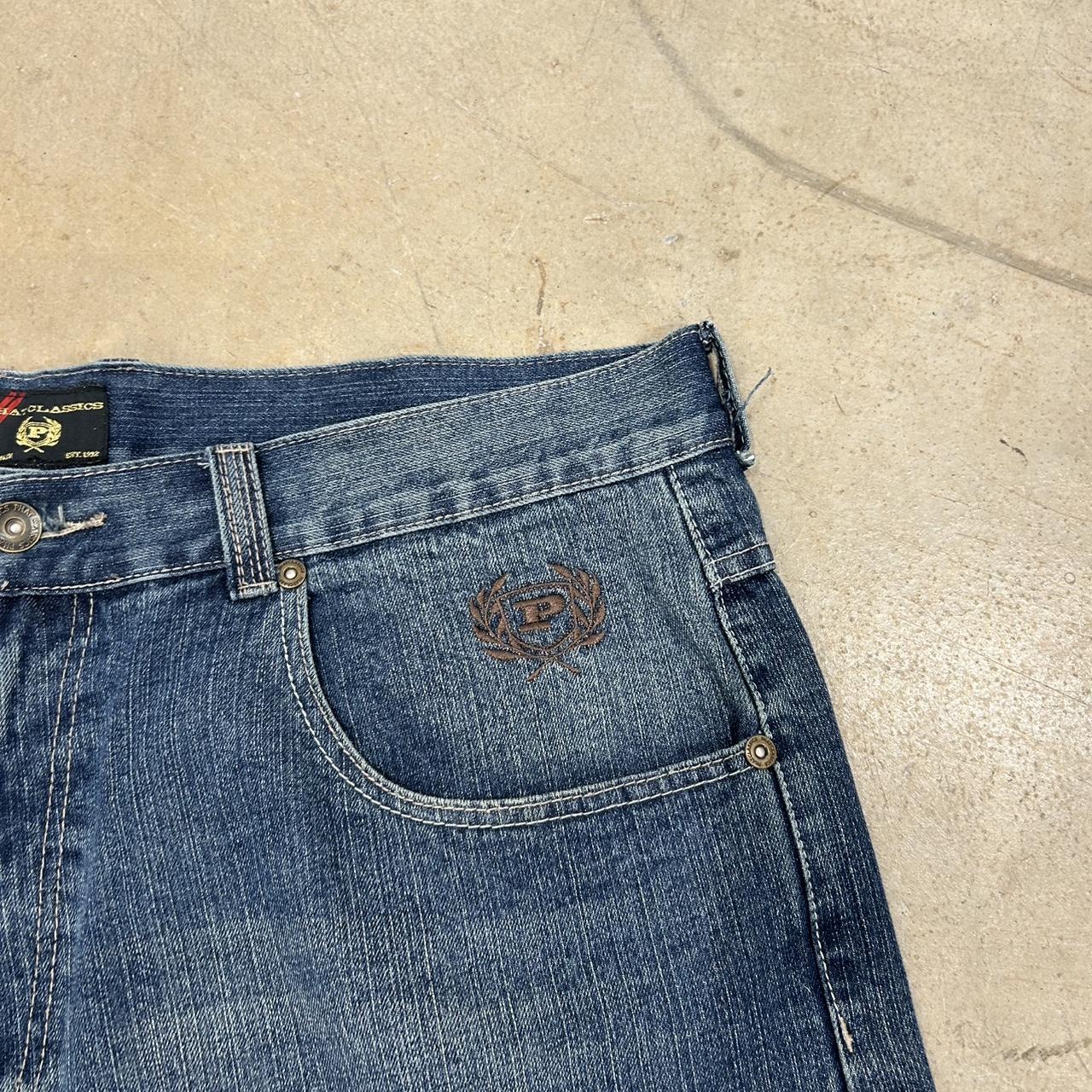 Phat Farm Y2K Embroidered Jorts – Size 44, Good Condition