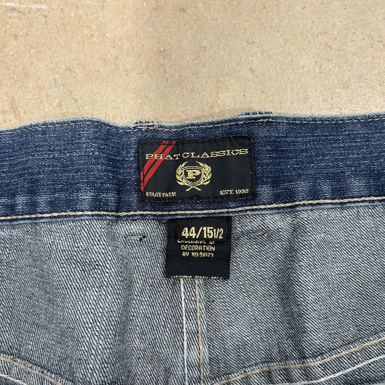 Phat Farm Y2K Embroidered Jorts – Size 44, Good Condition
