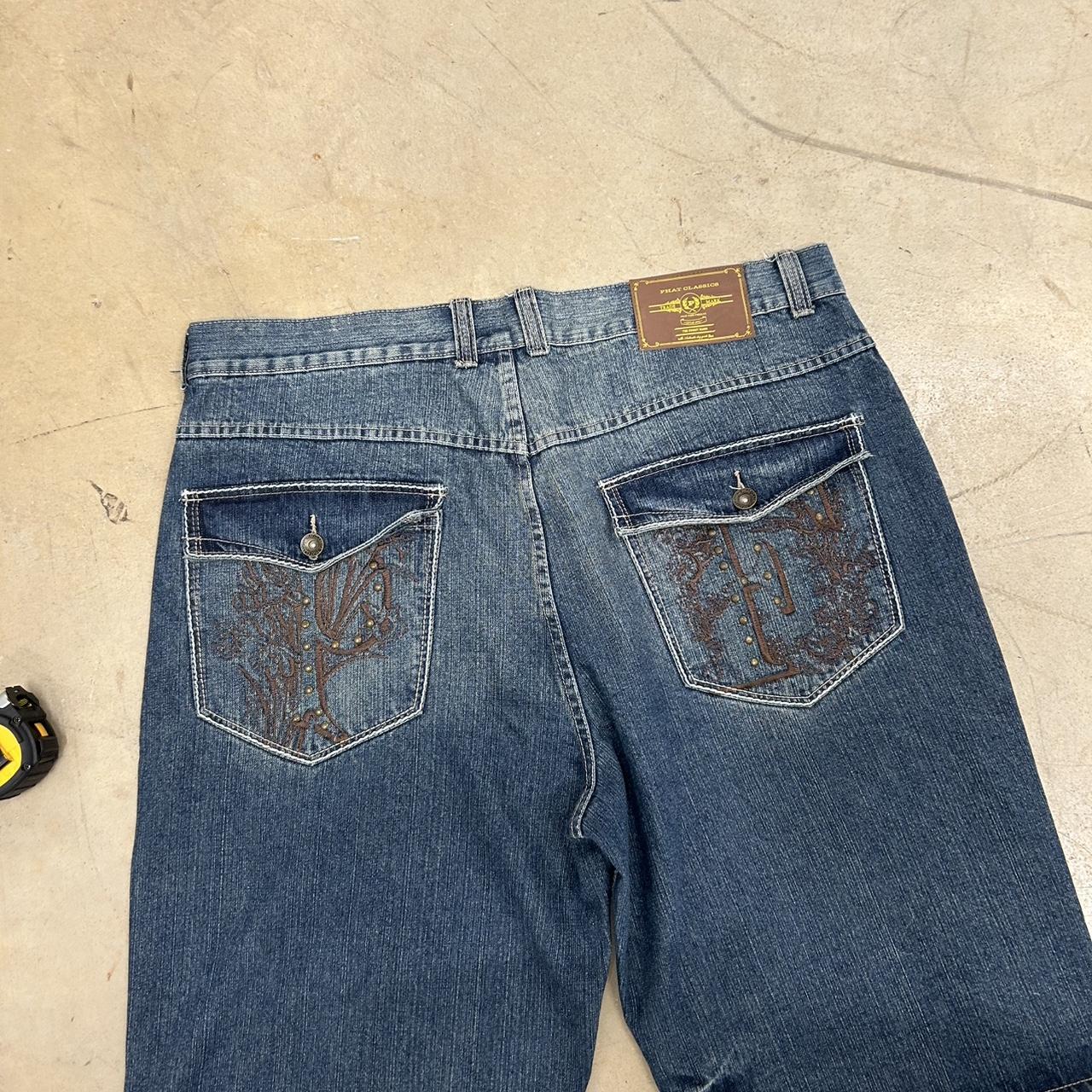 Phat Farm Y2K Embroidered Jorts – Size 44, Good Condition