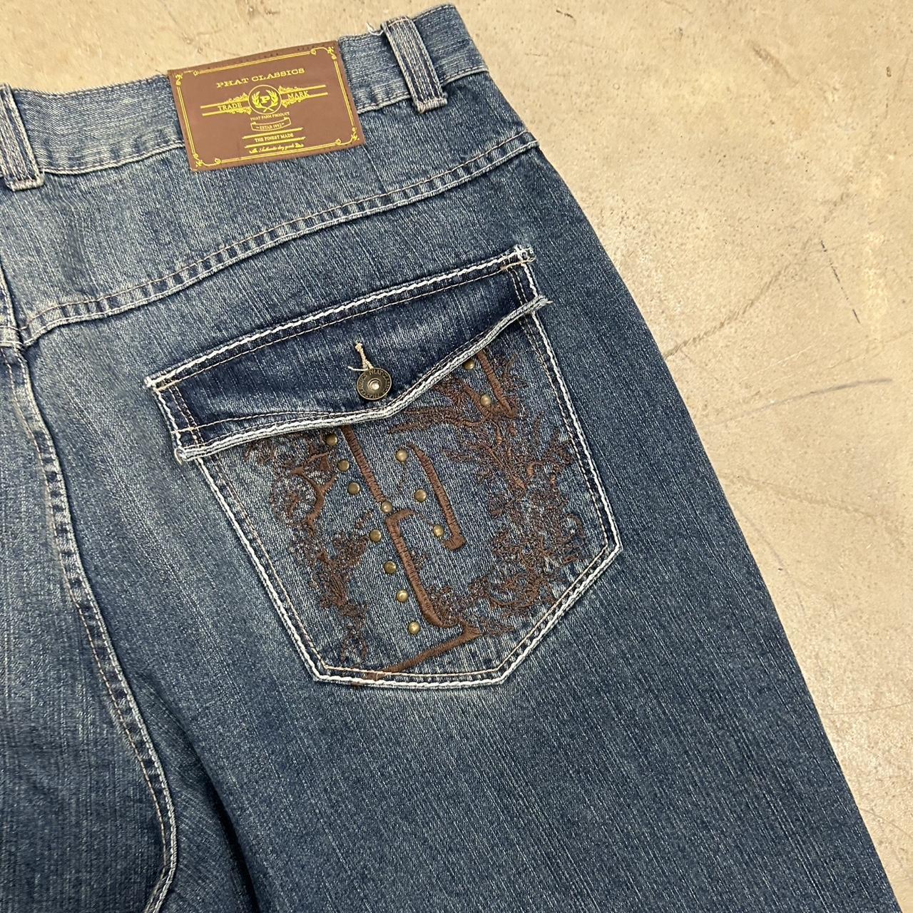 Phat Farm Y2K Embroidered Jorts – Size 44, Good Condition