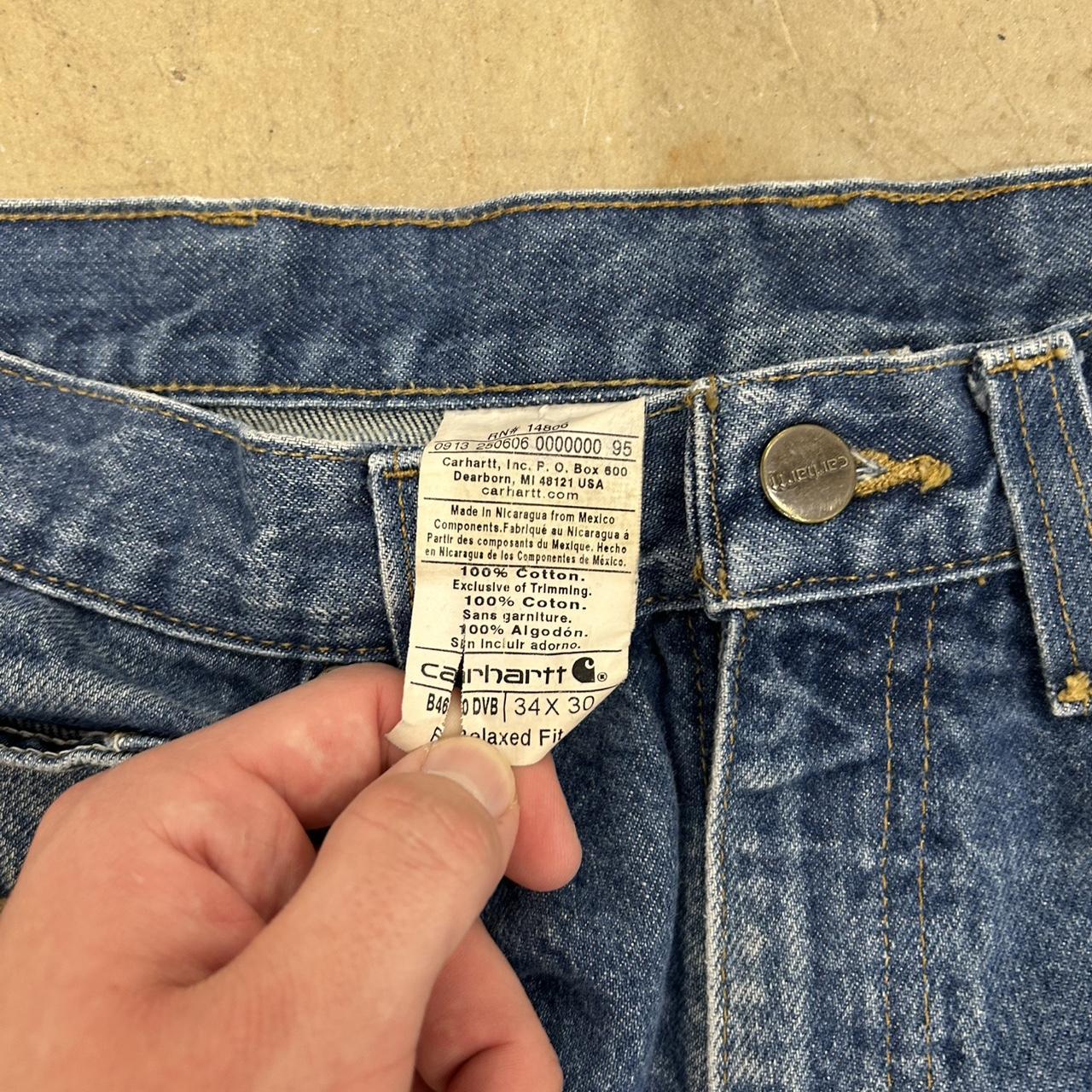 Vintage Carhartt Jeans – Size 34x30, Great Condition, Relaxed Fit