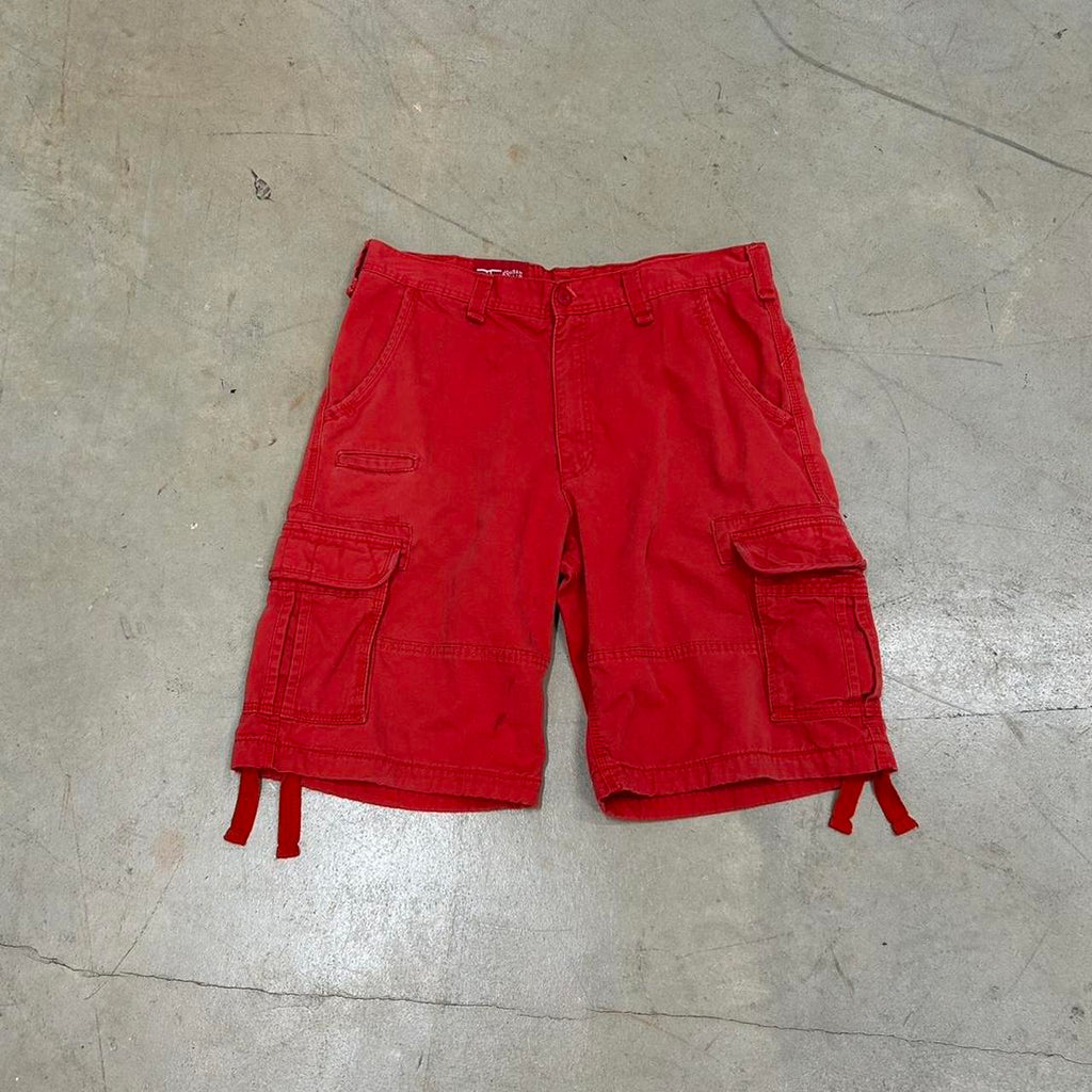 Y2K Red Jordan Craig Cargo Shorts – Size 36, Great Condition