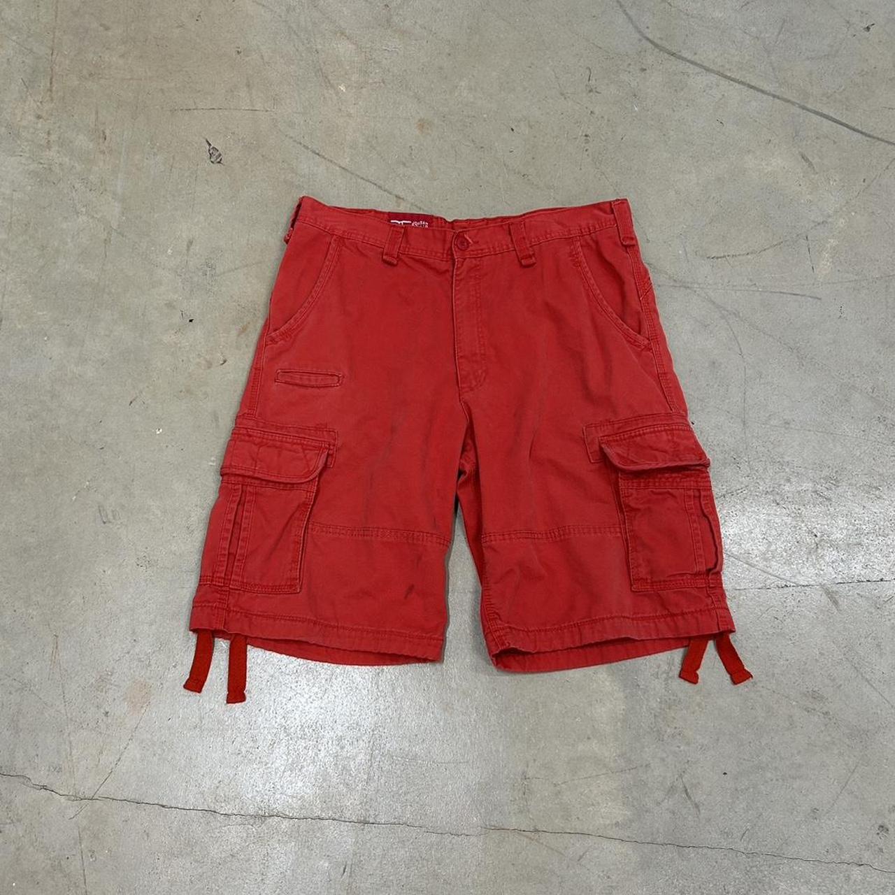 Y2K Red Jordan Craig Cargo Shorts – Size 36, Great Condition