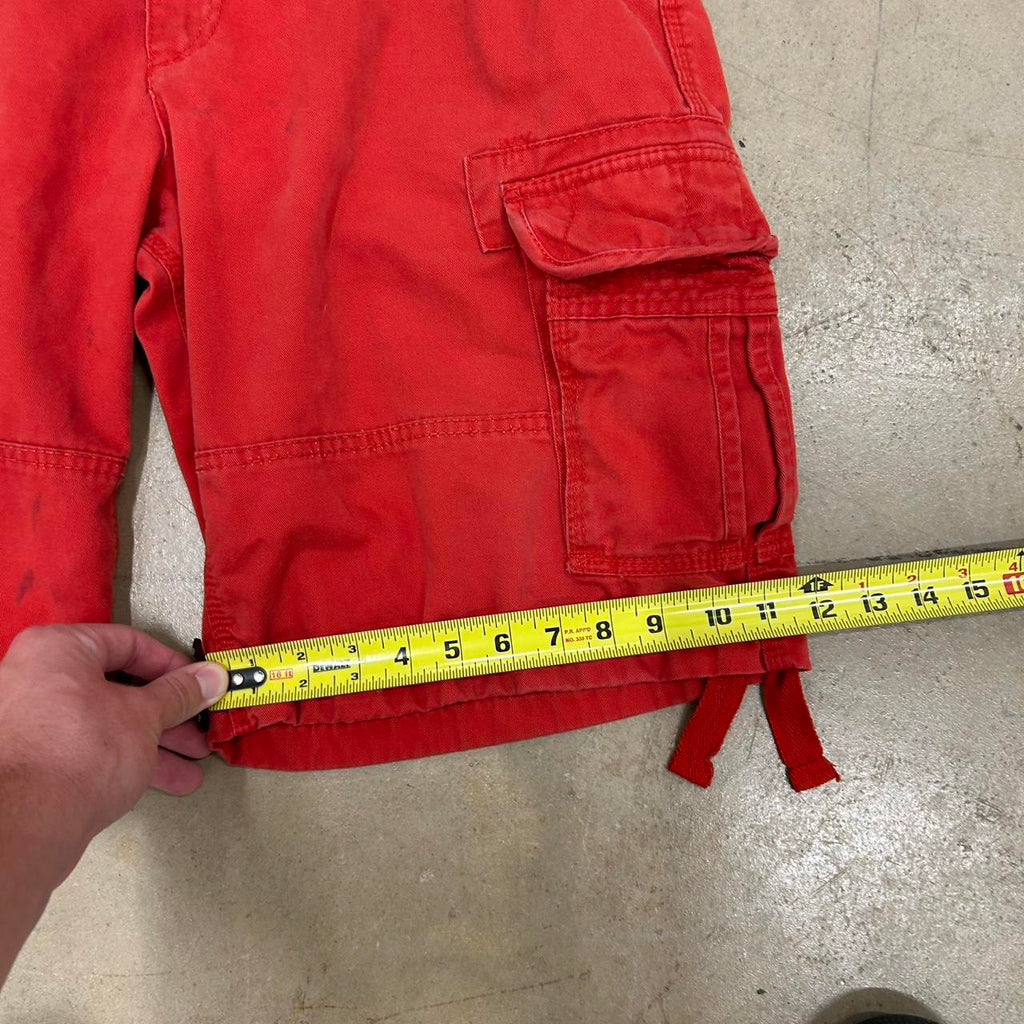Y2K Red Jordan Craig Cargo Shorts – Size 36, Great Condition