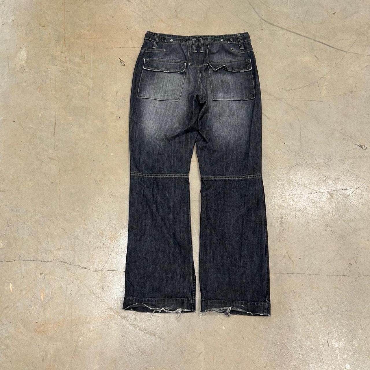 Black Gap Streetwear Jeans – Size 34x34, Good Condition, Small Hole and Stain Shown