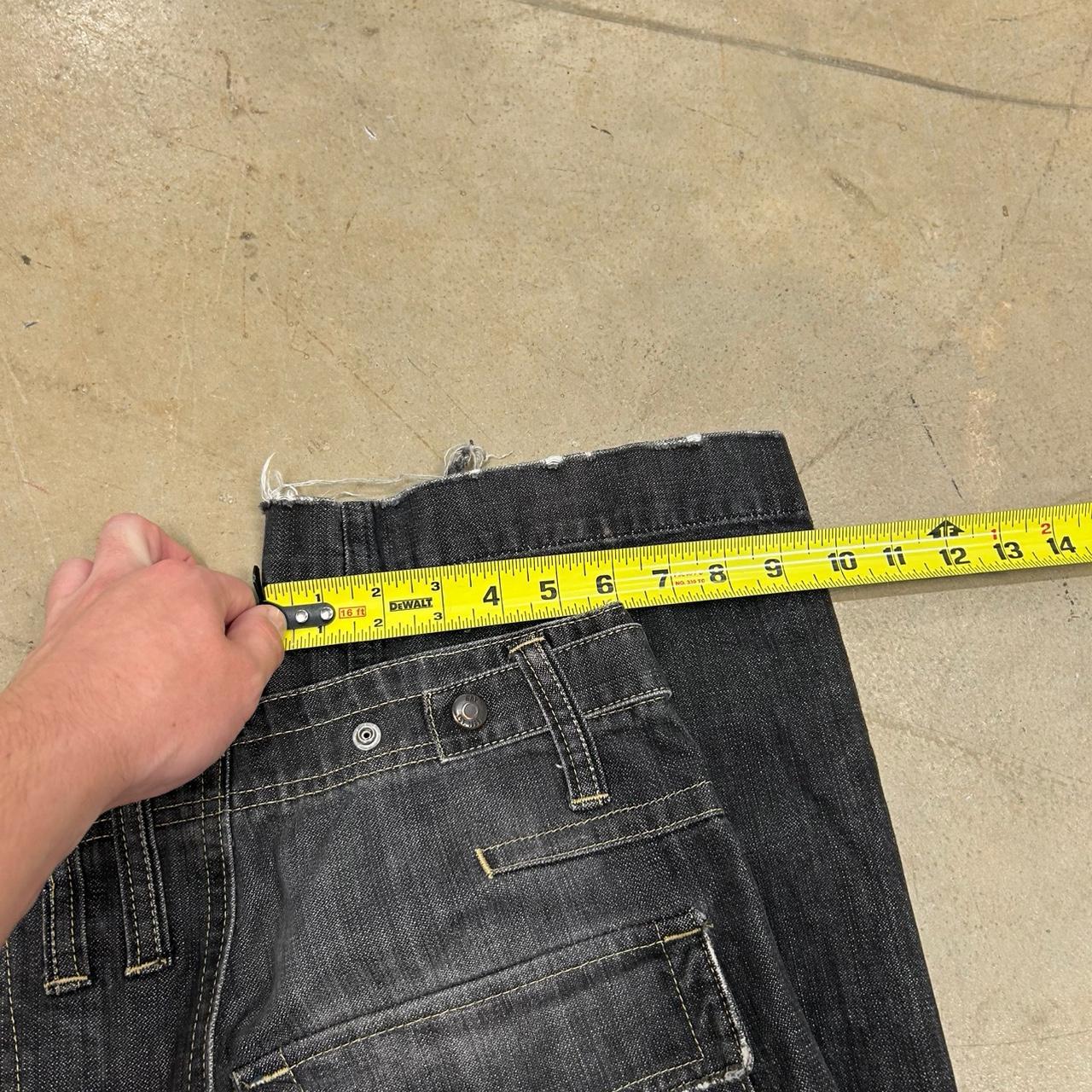 Black Gap Streetwear Jeans – Size 34x34, Good Condition, Small Hole and Stain Shown