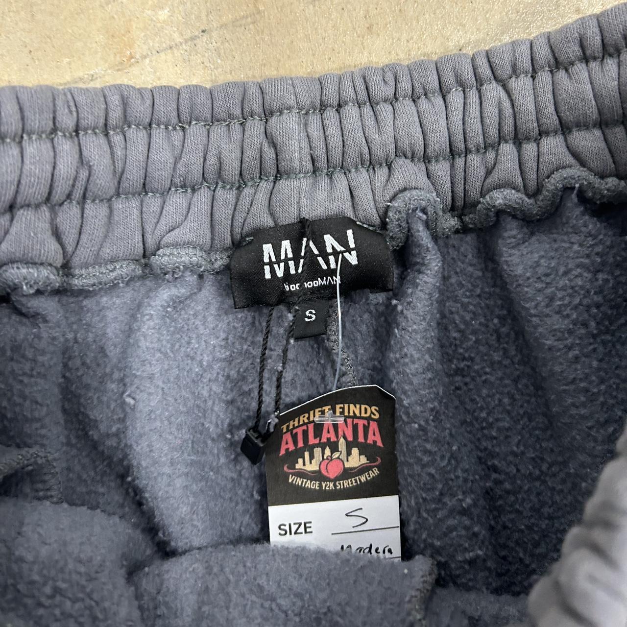 BoohooMAN Grey Saint Sweatpants – Size S, Great Condition