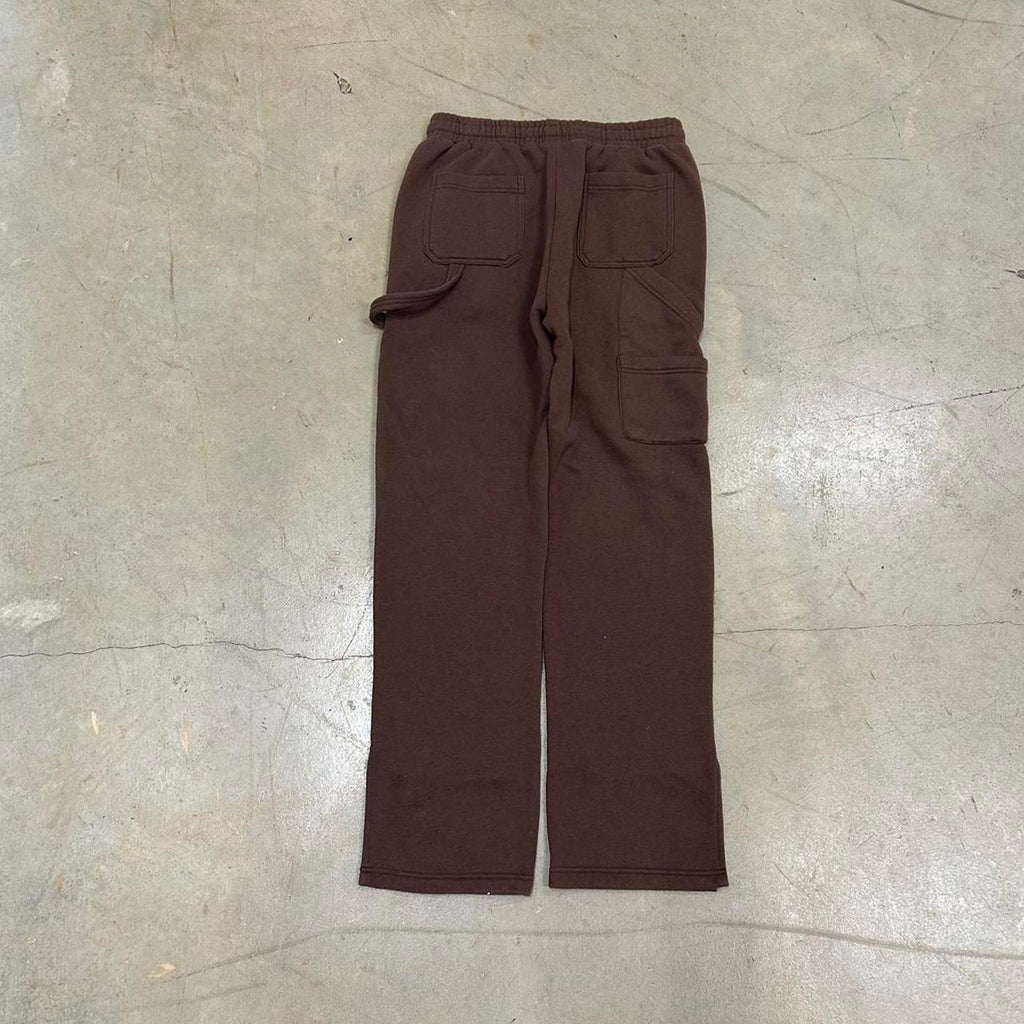 Fashion Nova Double Knee Brown Sweatpants – Size S, Great Condition
