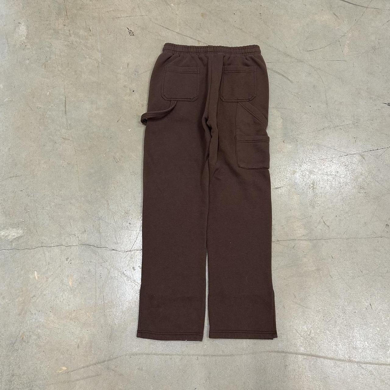 Fashion Nova Double Knee Brown Sweatpants – Size S, Great Condition