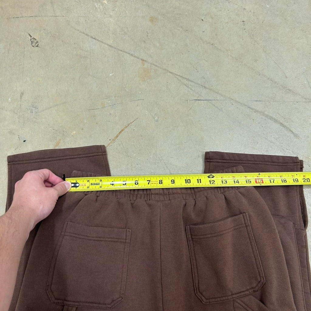 Fashion Nova Double Knee Brown Sweatpants – Size S, Great Condition